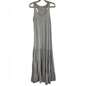 Denim & Supply Ralph Lauren Maxi Tank Dress Sleeveless Tiered Gray Y2K Small